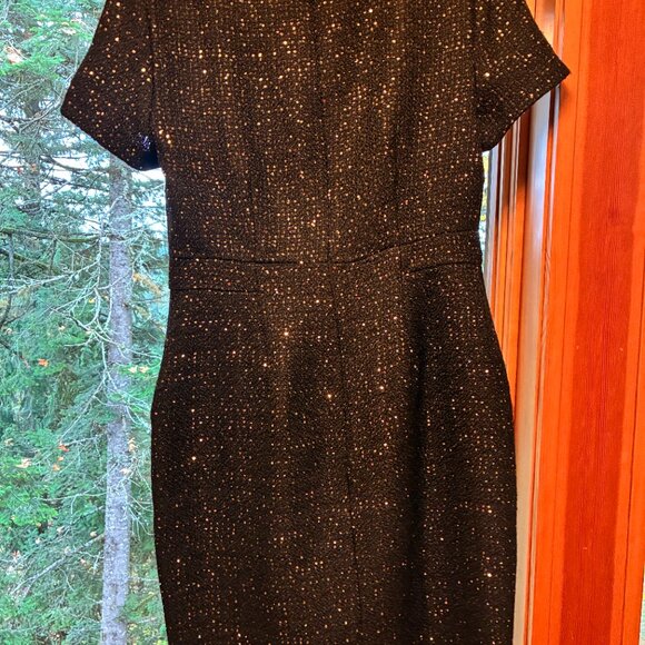 At Taylor Tweed & Sparkle Short-sleeve Sheath Dress - Picture 6 of 9